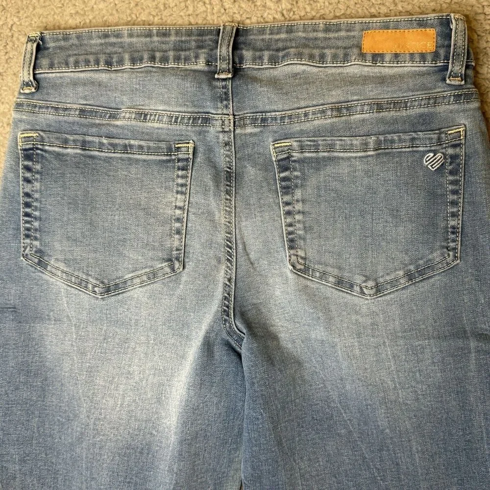 Justice‎ Girlfriend Raw Hem Distressed Blue Jegging Stretch Jeans Girls 14 Plus